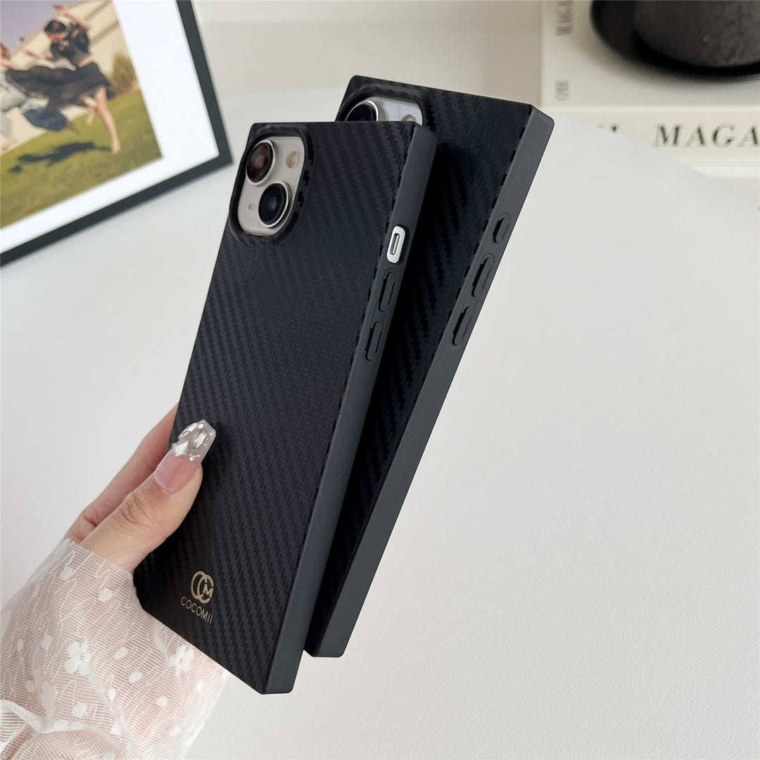 Carbon Fiber Rectangle iPhone Case (MagSafe)