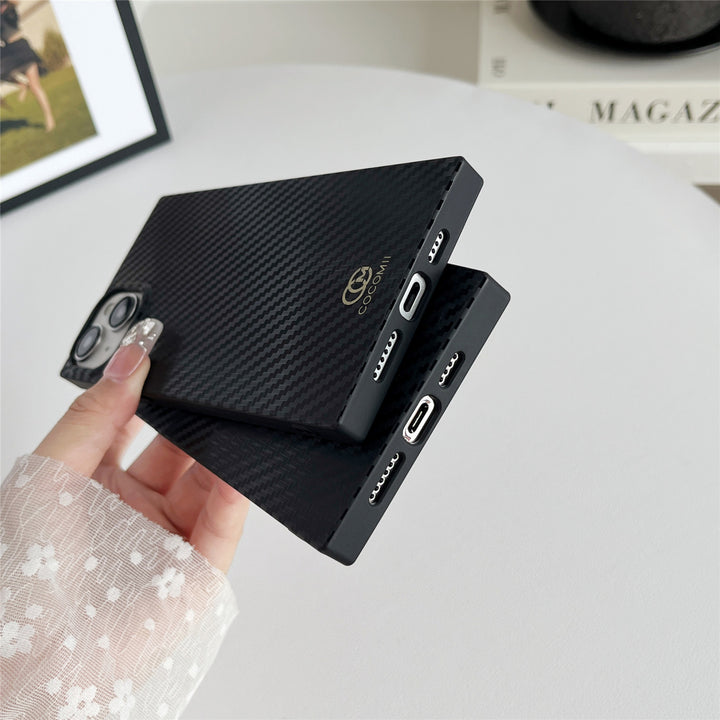 Carbon Fiber Rectangle iPhone Case (MagSafe)