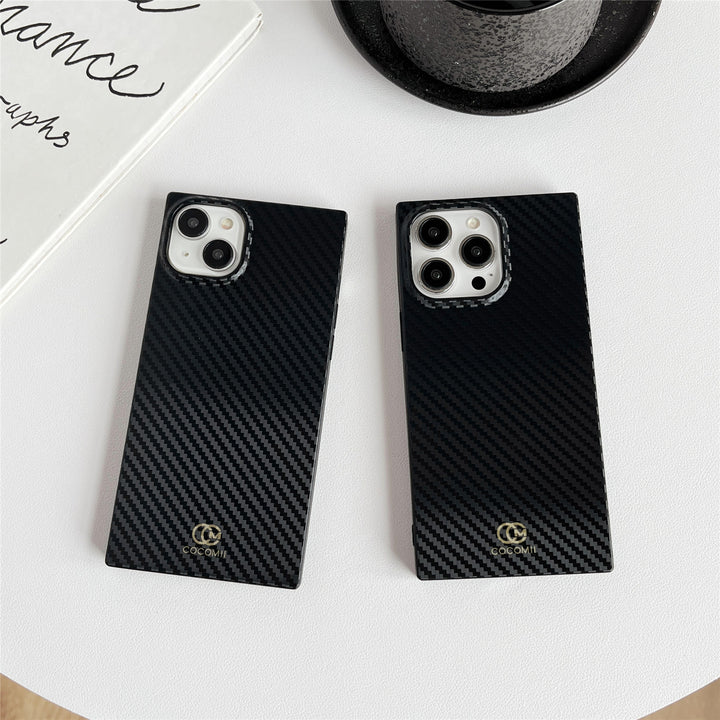 Carbon Fiber Rectangle iPhone Case (MagSafe)