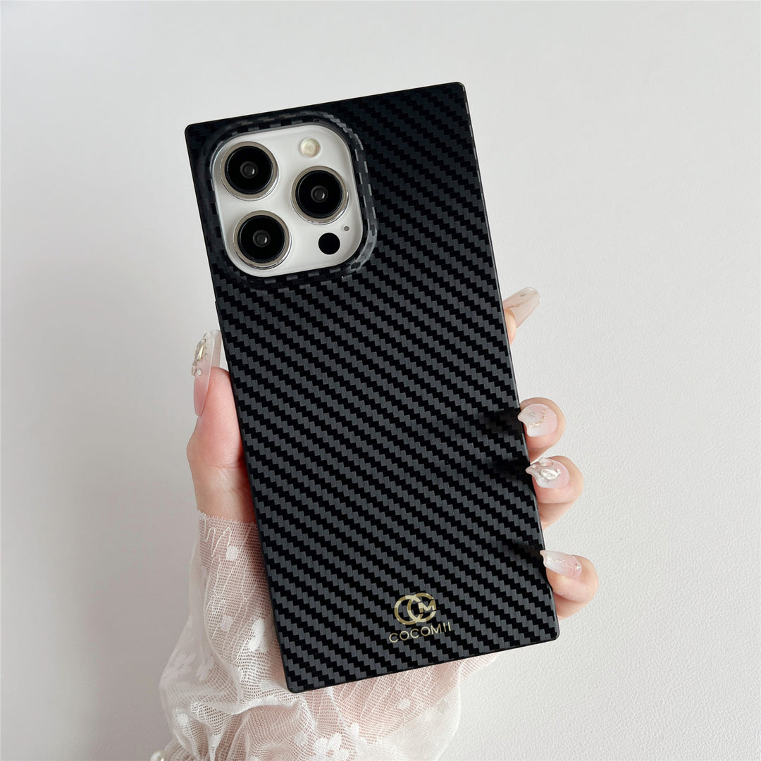 Carbon Fiber Rectangle iPhone Case (MagSafe)