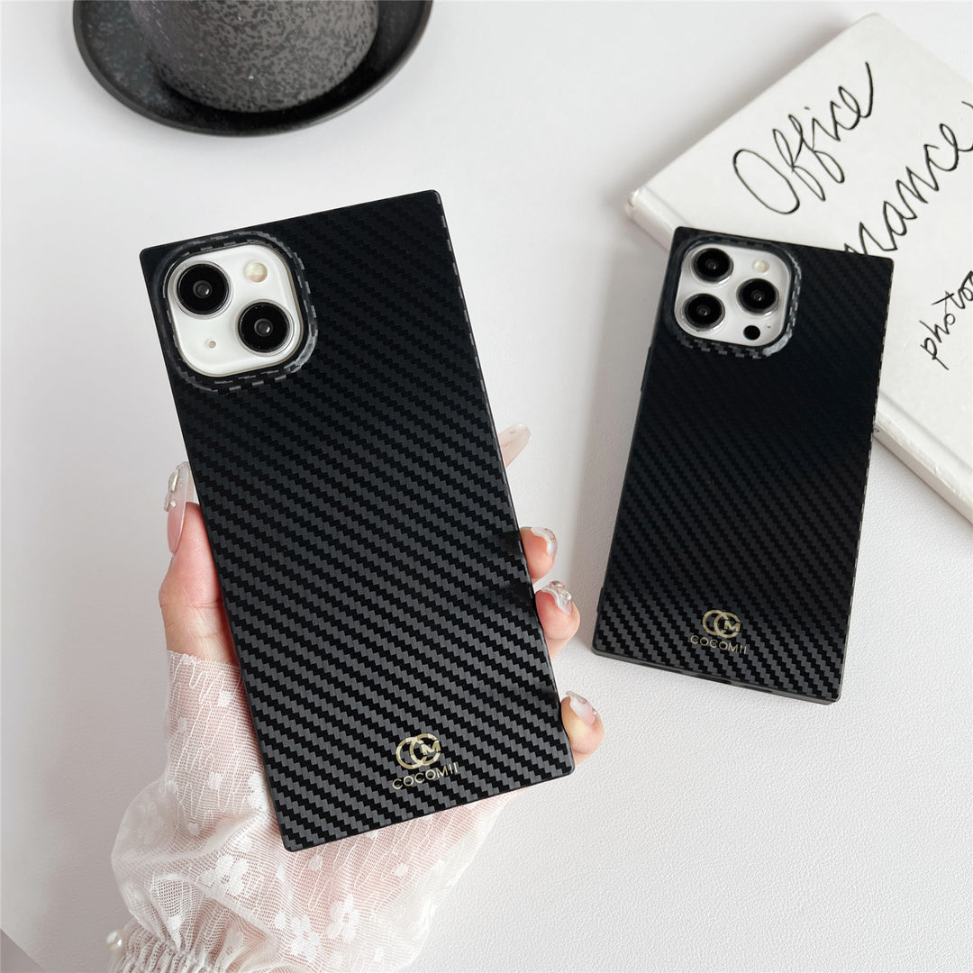 Carbon Fiber Rectangle iPhone Case (MagSafe)