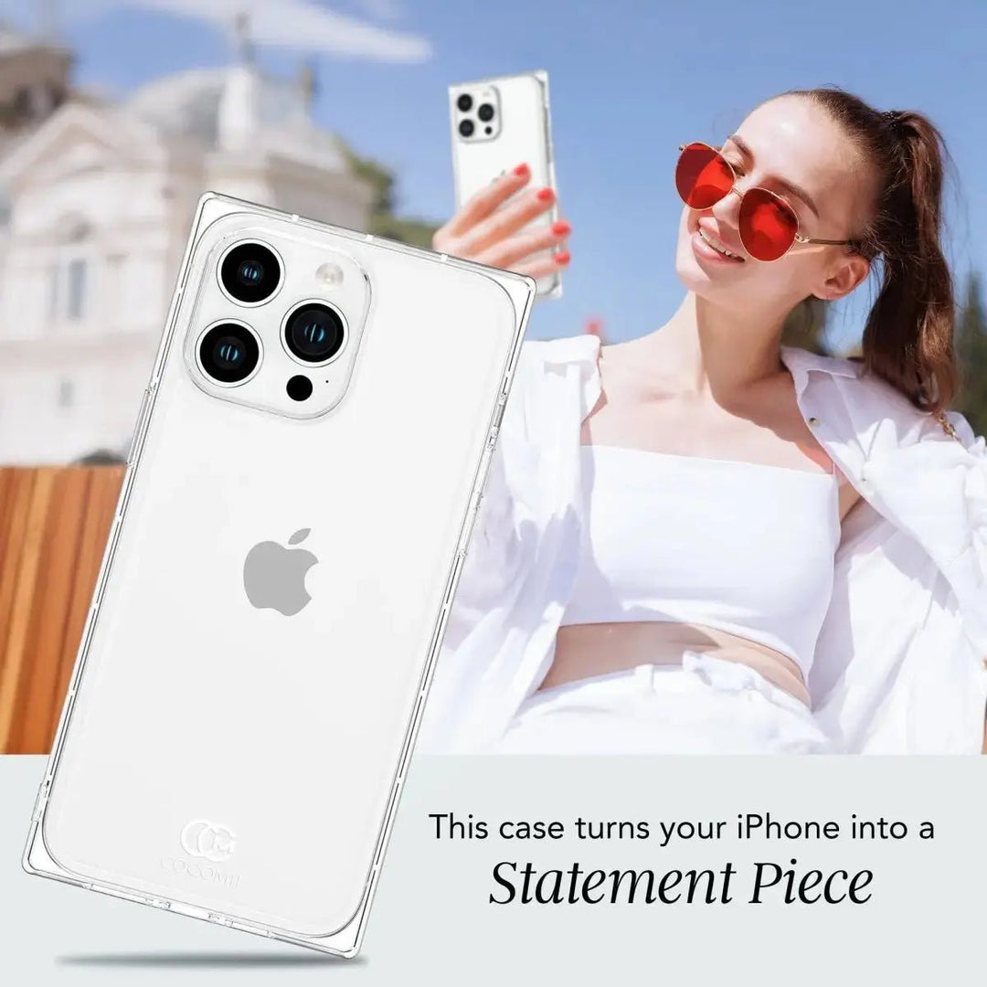 Clear Camera Rectangle iPhone Case COCOMII