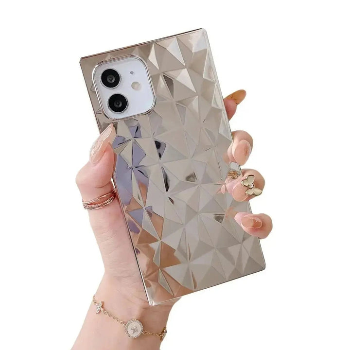 Diamond Mirror Rectangle iPhone Case COCOMII