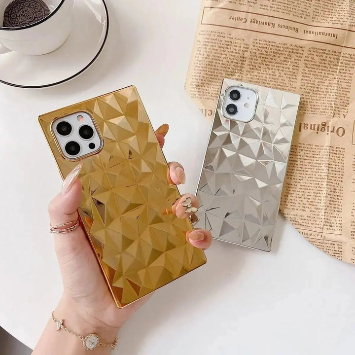 Diamond Mirror Rectangle iPhone Case COCOMII