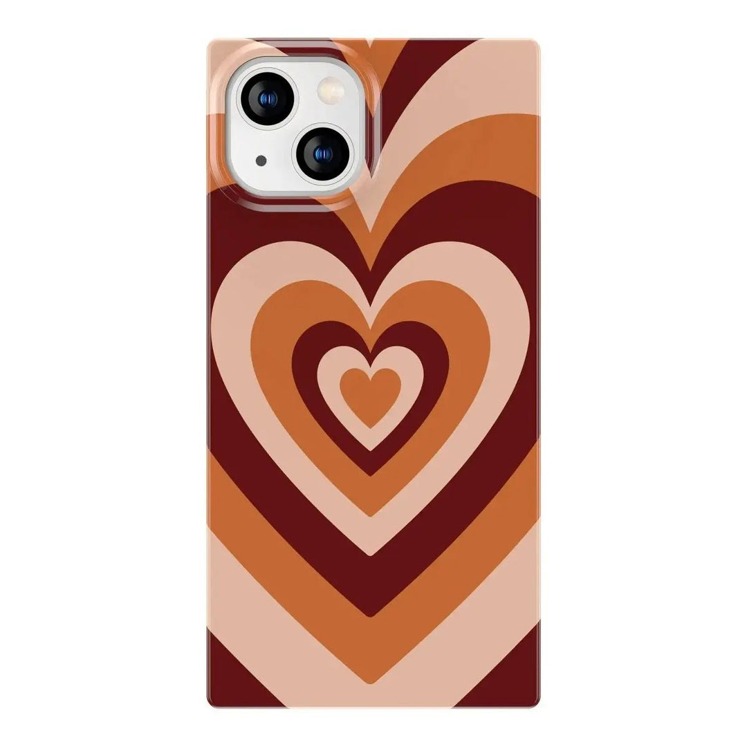 Latte Love Rectangle iPhone Case COCOMII