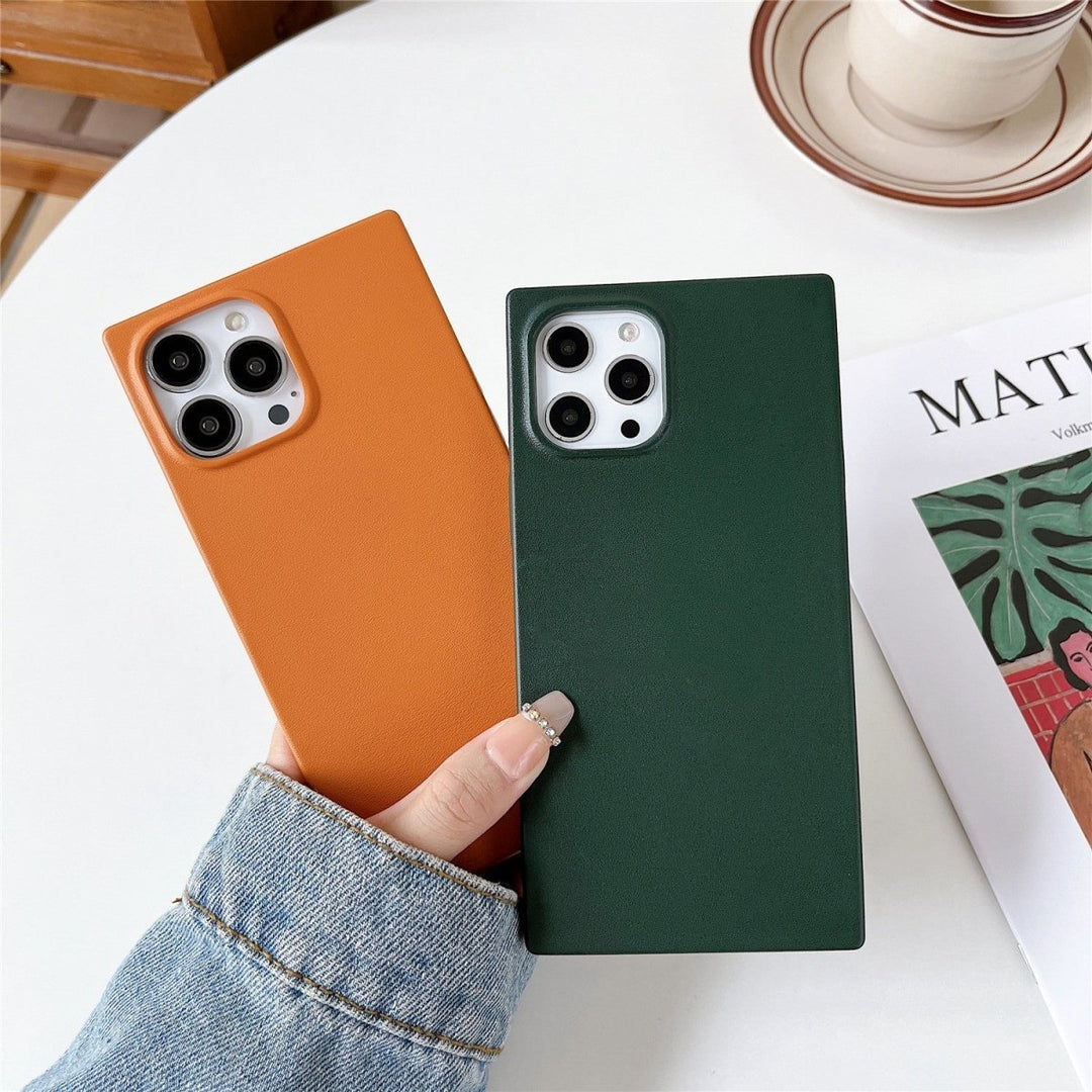 Leather Square iPhone Case - COCOMII