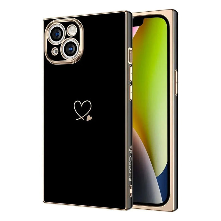 Plated Love Rectangle iPhone Case COCOMII