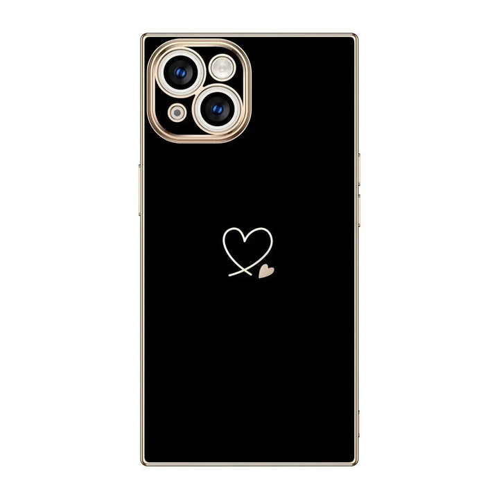 Plated Love Rectangle iPhone Case COCOMII