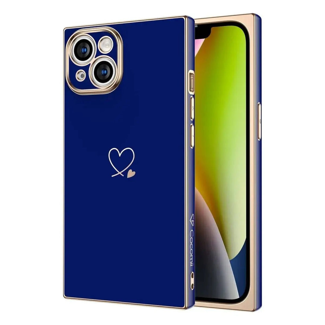 Plated Love Rectangle iPhone Case COCOMII