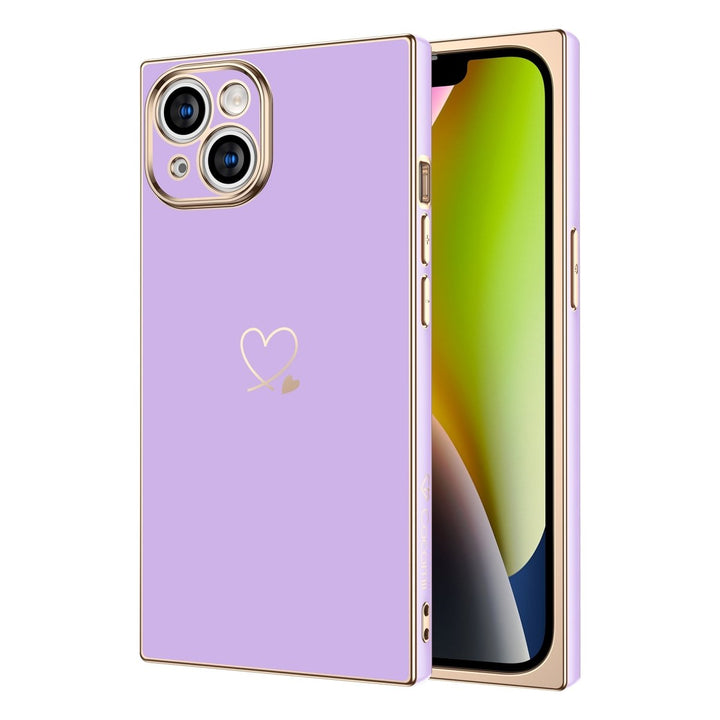 Plated Love Rectangle iPhone Case COCOMII