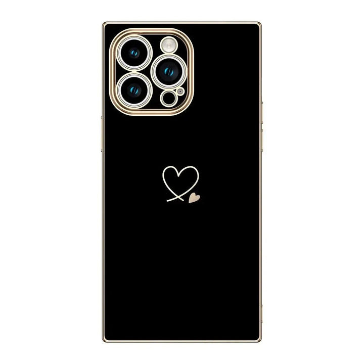 Plated Love Rectangle iPhone Case COCOMII