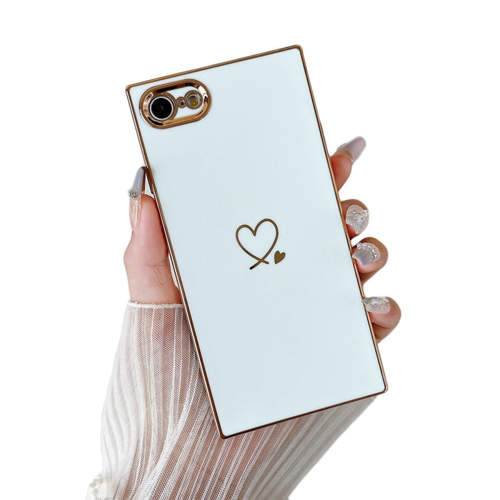 Plated Love Square iPhone Case - COCOMII