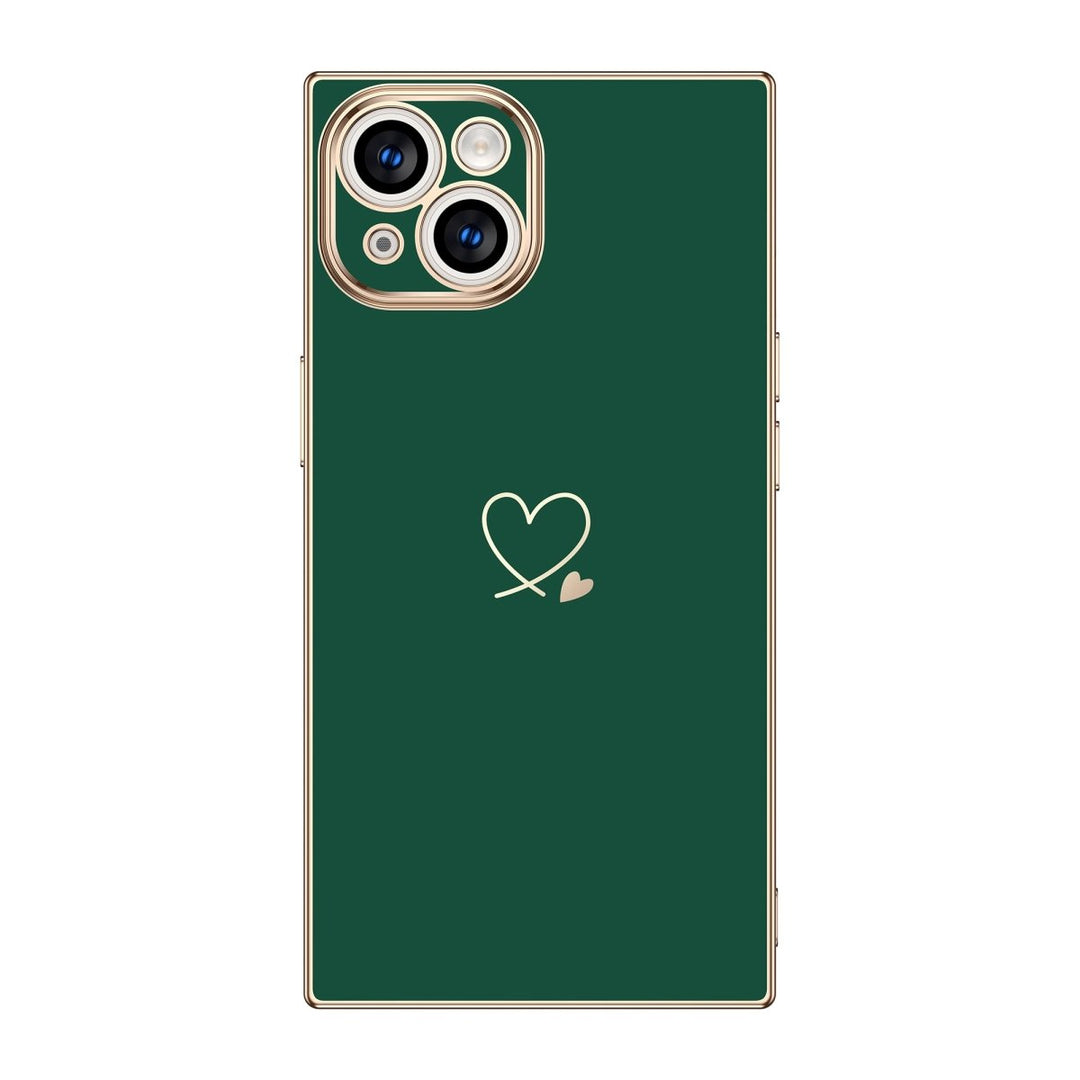 Plated Love Square iPhone Case - COCOMII