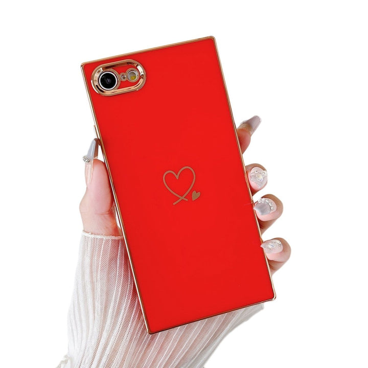 Plated Love Square iPhone Case - COCOMII