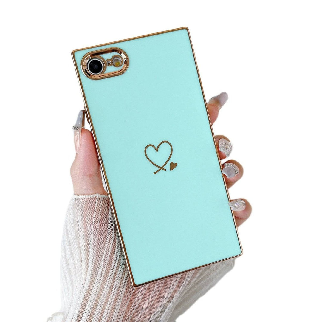 Plated Love Square iPhone Case - COCOMII