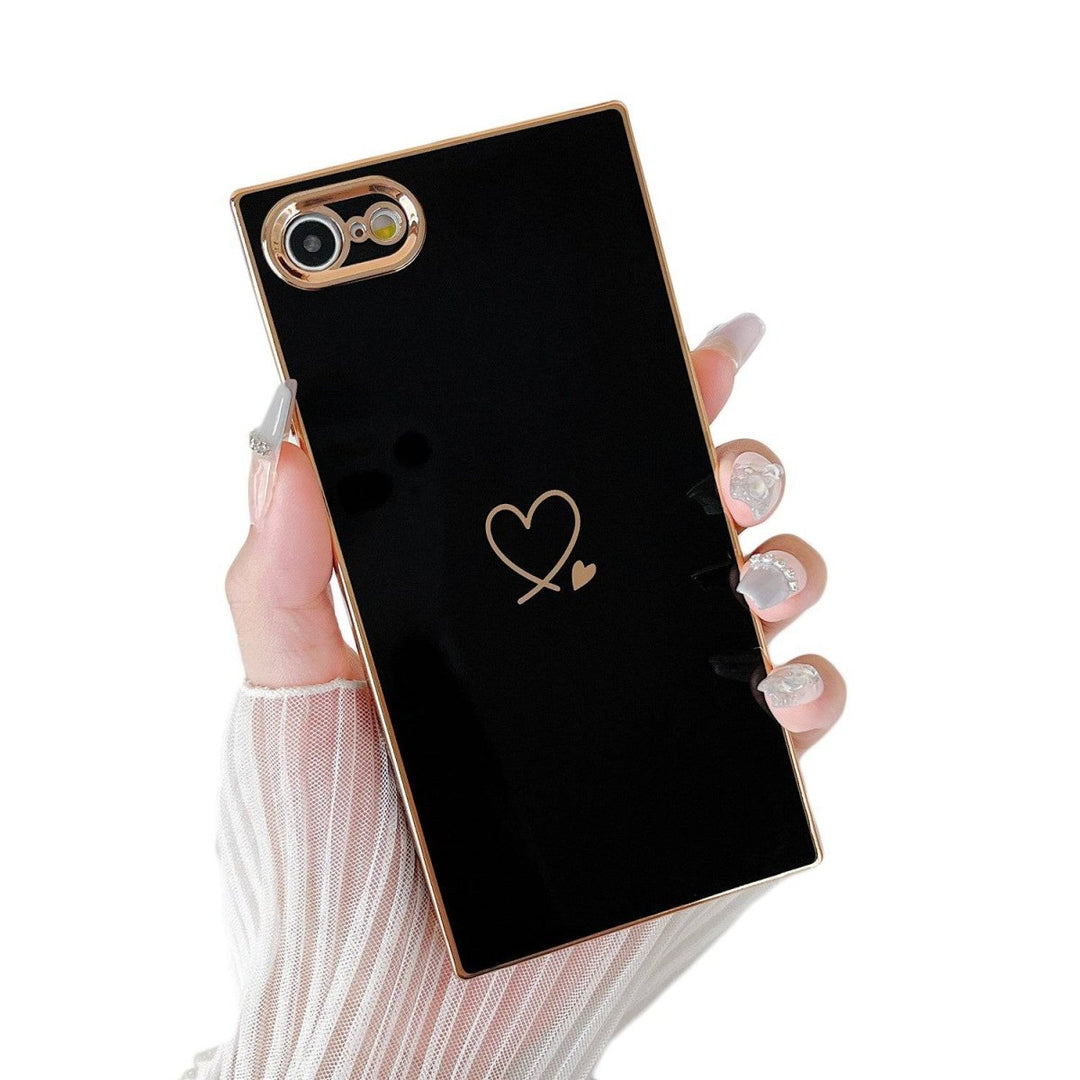 Plated Love Square iPhone Case - COCOMII