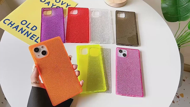 Glitter Rectangle iPhone Case