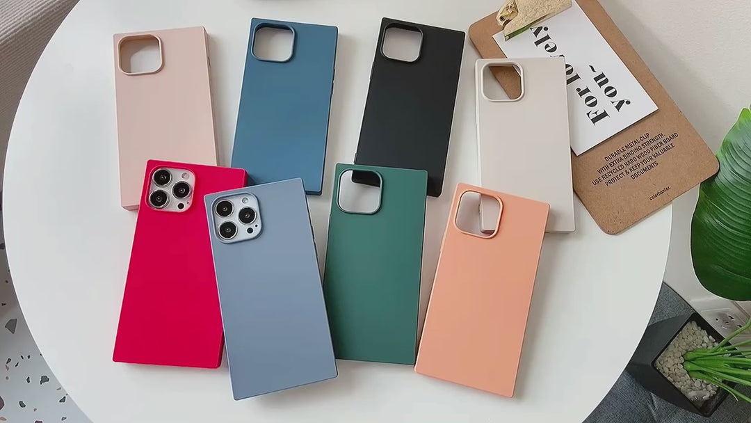 Silicone Camera Rectangle iPhone Case