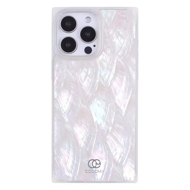 Real Mother Of Pearl Rectangle iPhone Case COCOMII