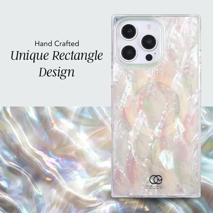 Real Mother Of Pearl Rectangle iPhone Case COCOMII