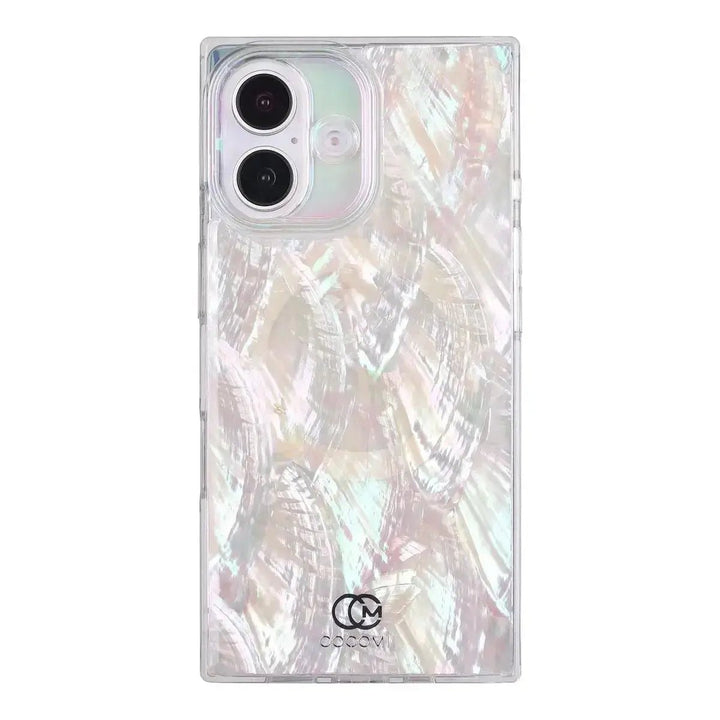 Real Mother Of Pearl Rectangle iPhone Case COCOMII