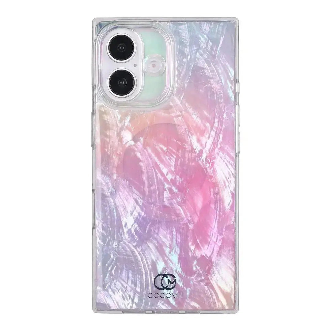 Real Mother Of Pearl Rectangle iPhone Case COCOMII