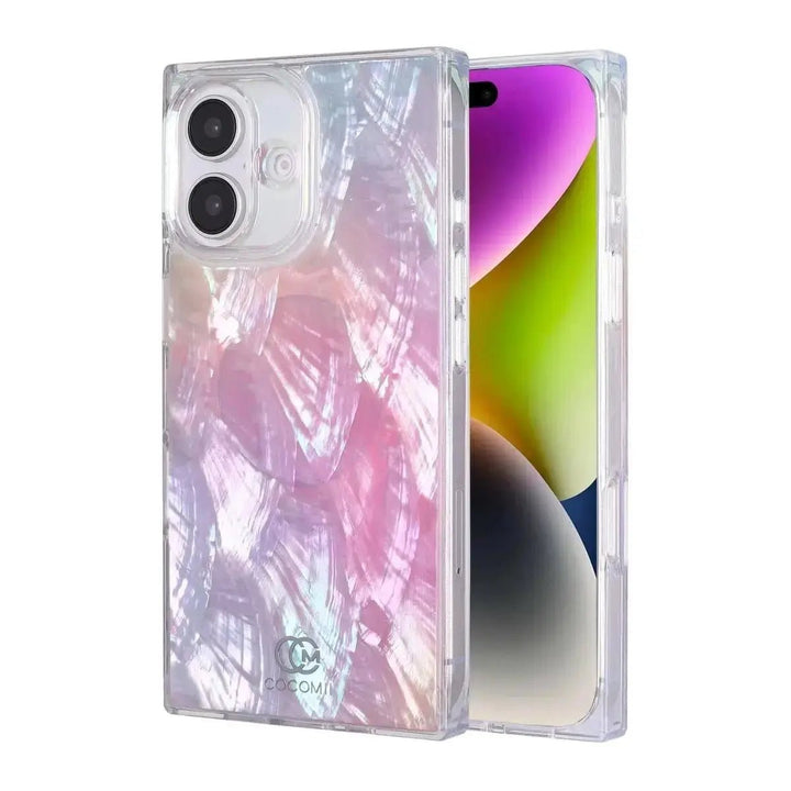 Real Mother Of Pearl Rectangle iPhone Case COCOMII