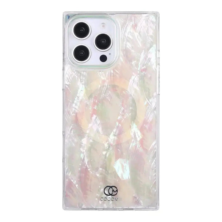 Real Mother Of Pearl Rectangle iPhone Case COCOMII