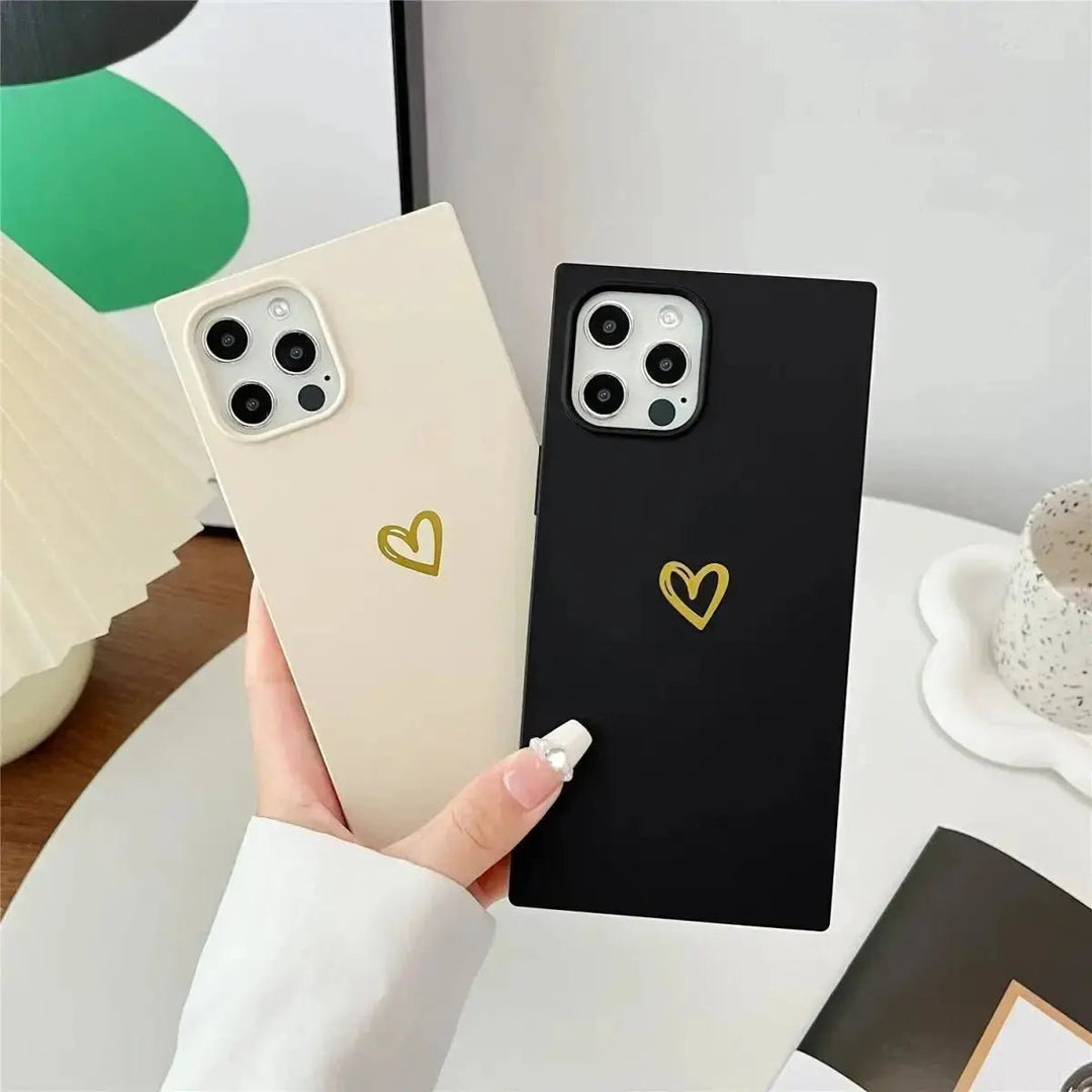 Silicone Love Rectangle iPhone Case COCOMII