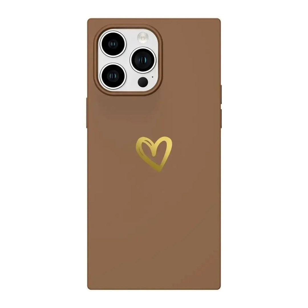 Silicone Love Rectangle iPhone Case COCOMII