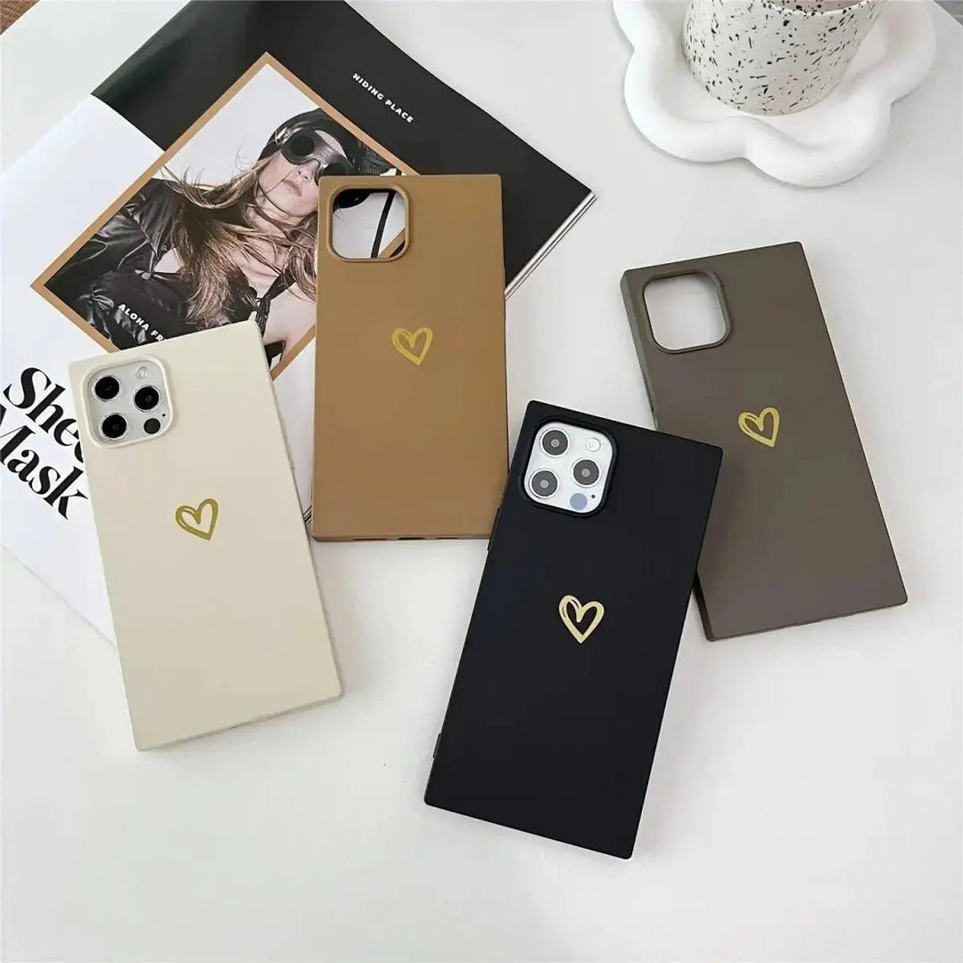 Silicone Love Rectangle iPhone Case COCOMII