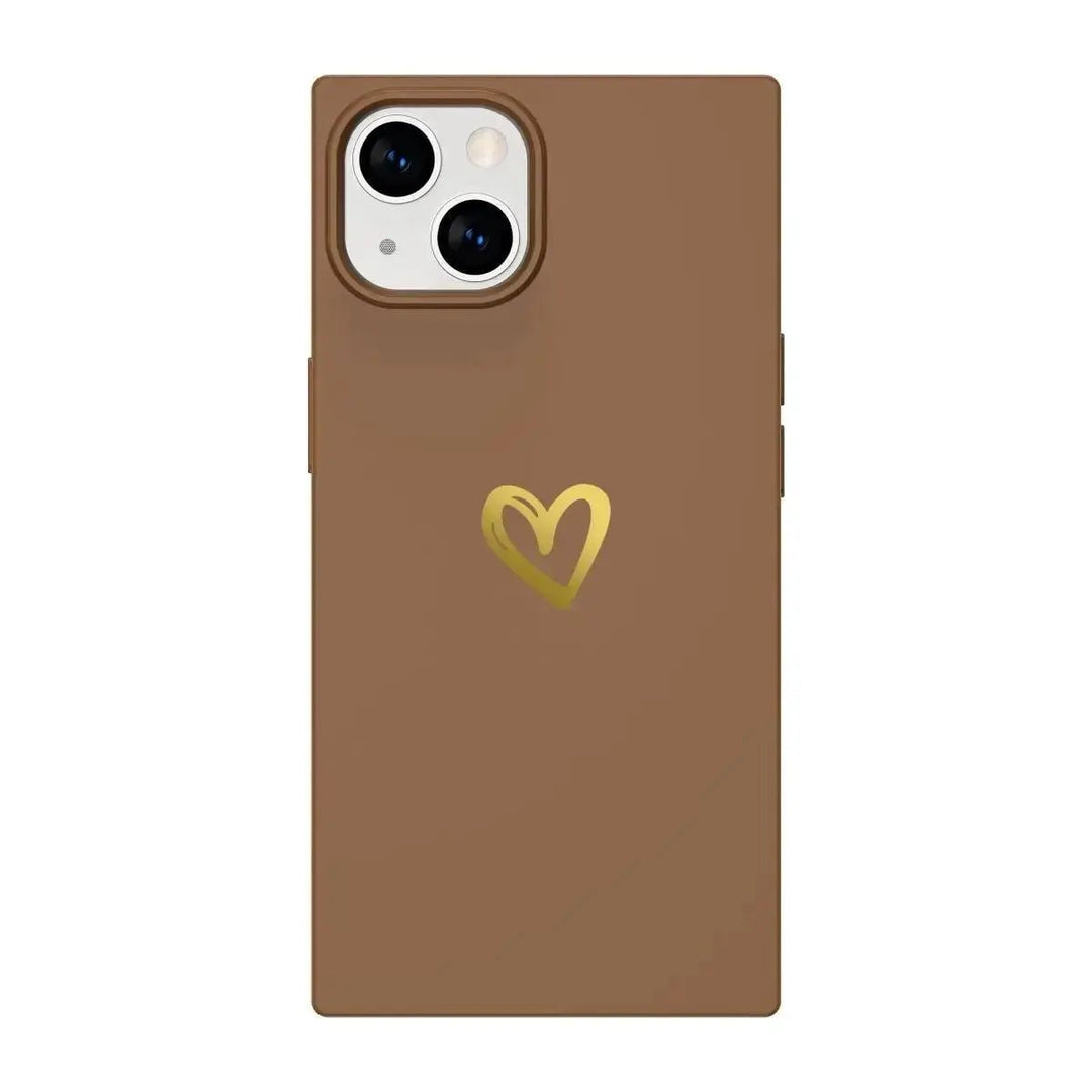 Silicone Love Rectangle iPhone Case COCOMII